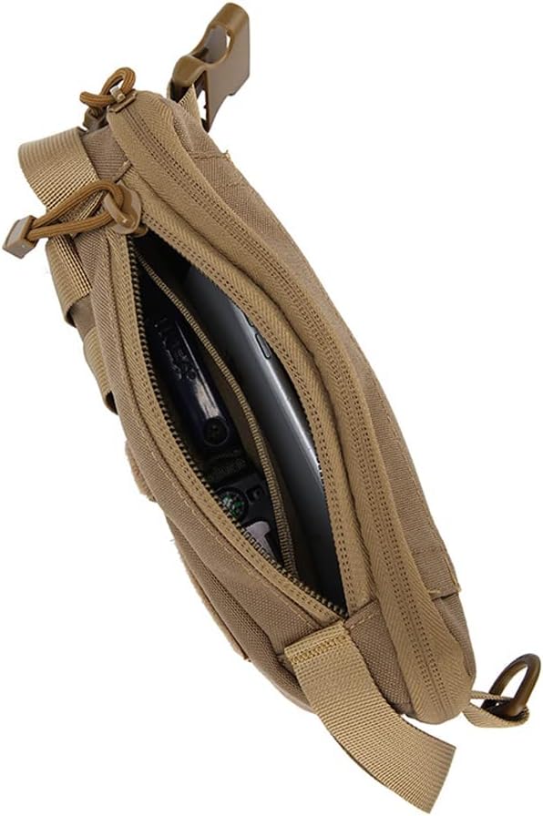 ACEXIER Tactical Waist Bag Shoulder Bag Chest Bag Military Belt Waist Pack Multifunctional for Outdoor Hunting Daily Equipment Tool Bag (Khaki)