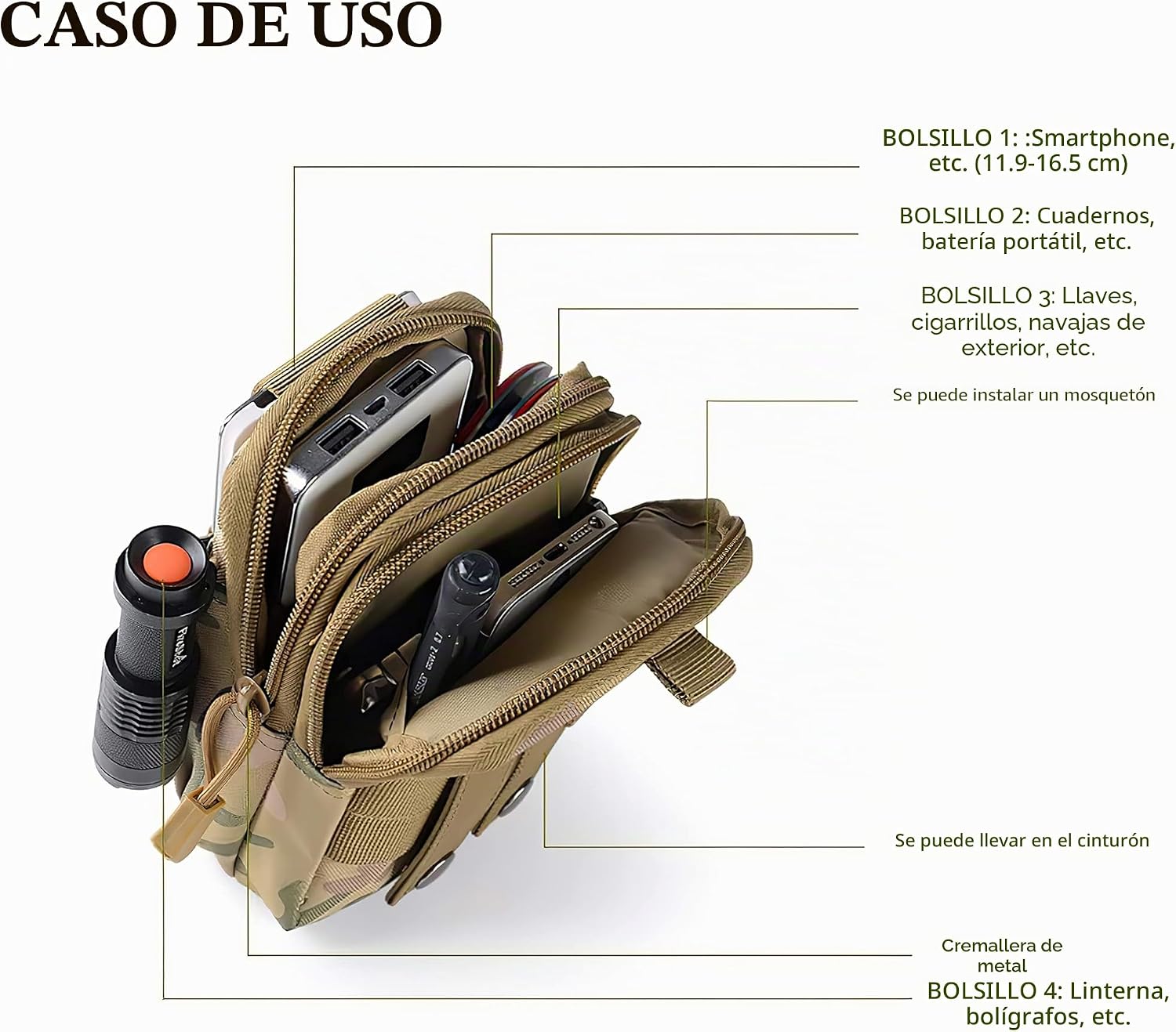 Tactical Waist Bag MOLLE Outdoor EDC Bag for Men Hiking Fanny Packs Man Bag Hand Man Belt Men's Tactical Belt Man Bag Men Belt Men Camping Accessories